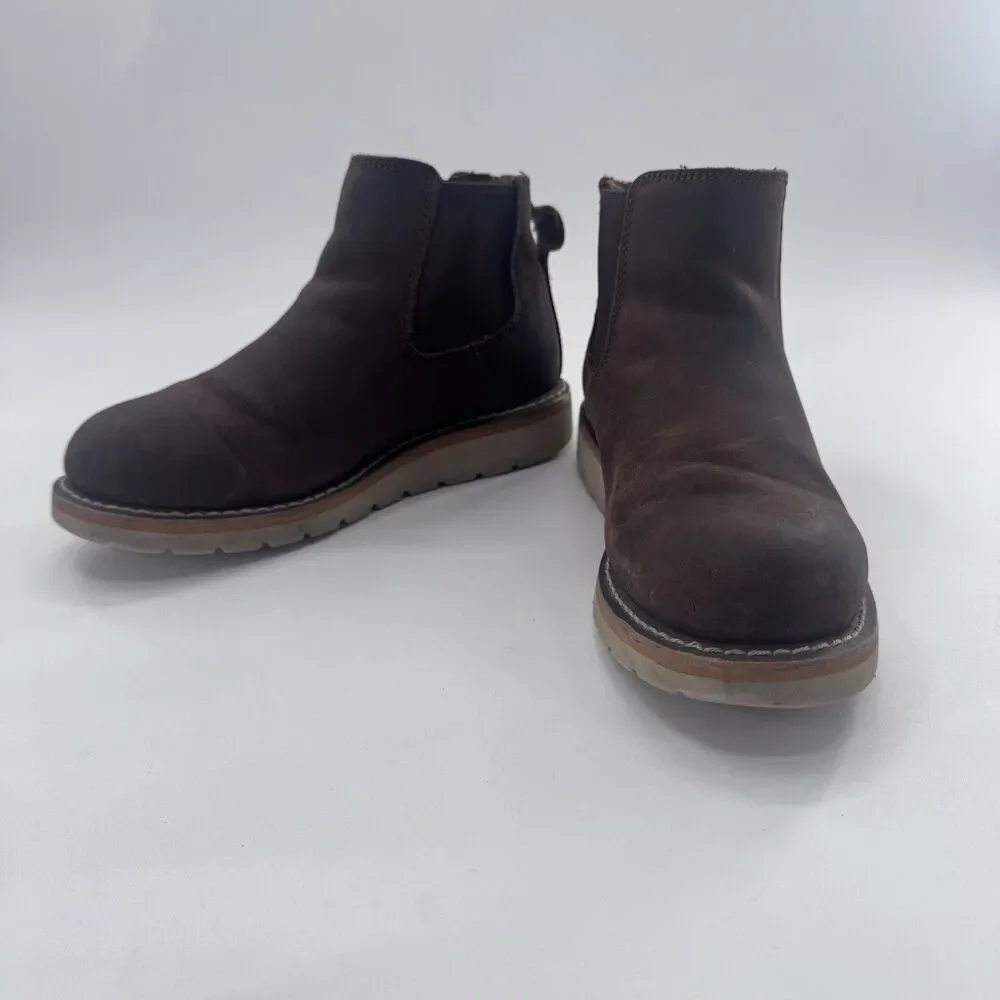 Carhartt Women's Chelsea Wedge Boot 8 M Brown Leather Work Boot FW5025 Slip On